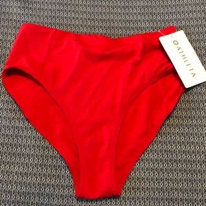 Athleta High Waist Red Bottoms